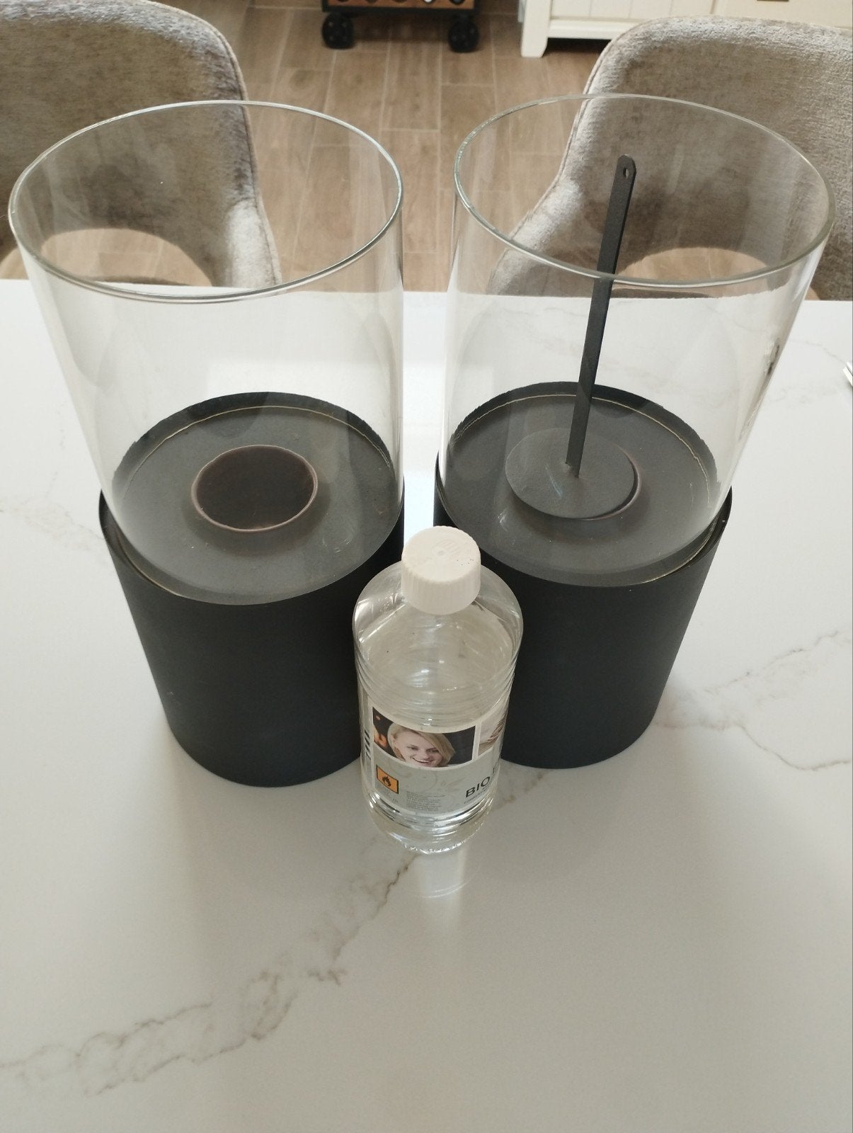 Bio Ethanol sfeer lampen., Ophalen, Zo goed als nieuw