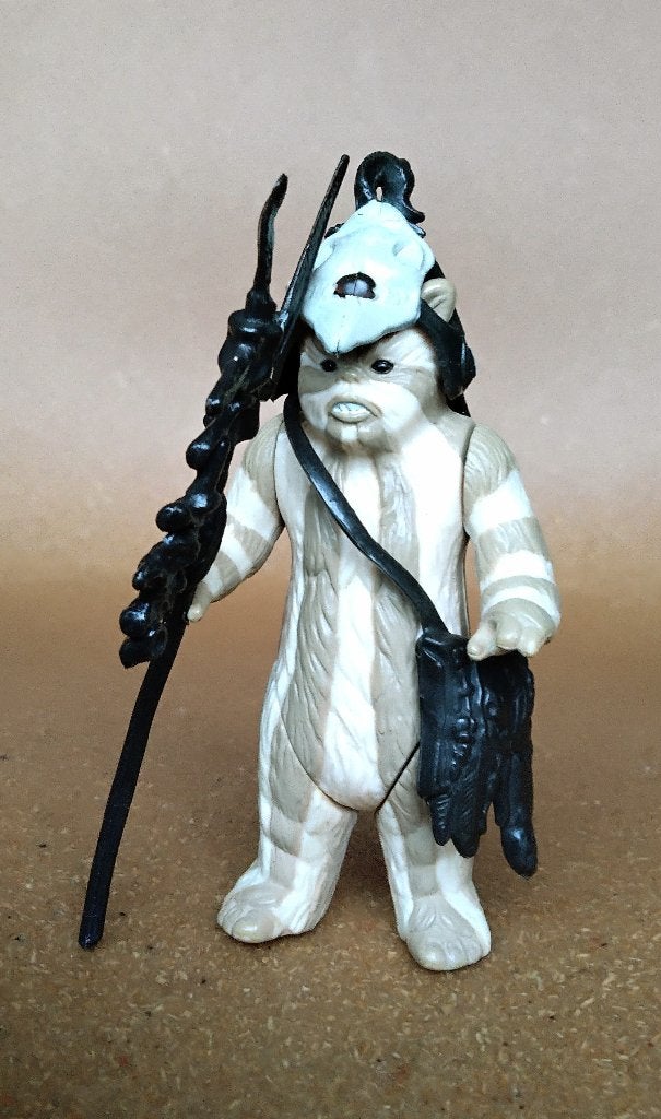 Vintage Star Wars green groene Logray Ewok MACAU 1983, Verzamelen, Star Wars, Ophalen of Verzenden, Zo goed als nieuw, Actiefiguurtje