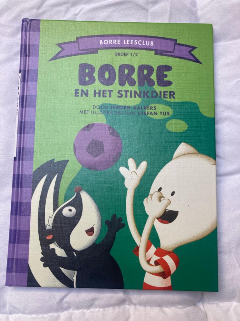 Borre Leesclub: Borre en het Stinkdier - Jeroen Aalbers, Boeken, Ophalen of Verzenden, Zo goed als nieuw