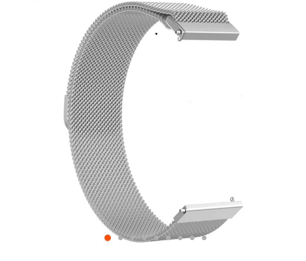 Strap-It Milanese band (zilver) - 20mm voor Whoop, Verzenden, Nieuw, Zilver