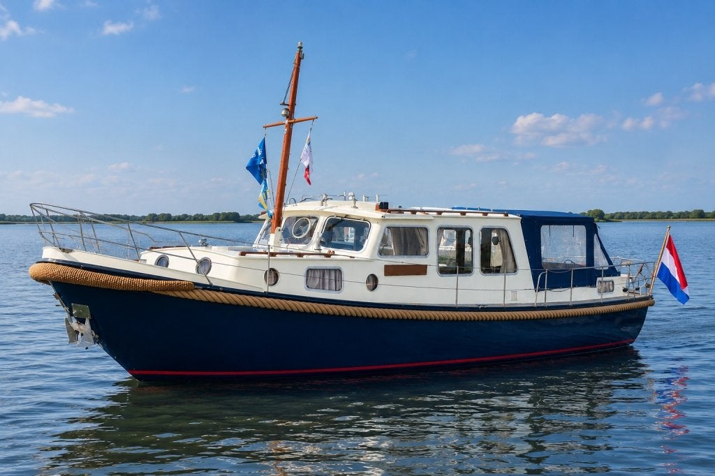 Valkvlet  11.30 OK-AK, Watersport en Boten, Motorboten en Motorjachten, Staal, Gebruikt, 11 m, Binnenboordmotor