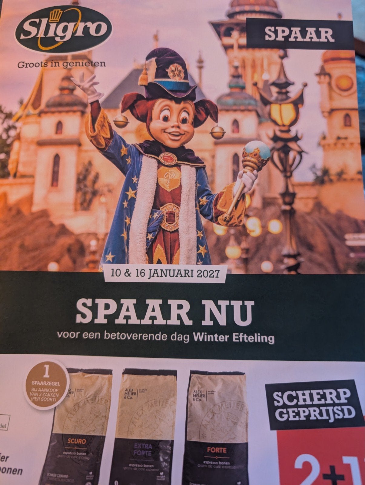 Op zoek naar efteling Sligro zegels, Tickets en Kaartjes, Eén persoon