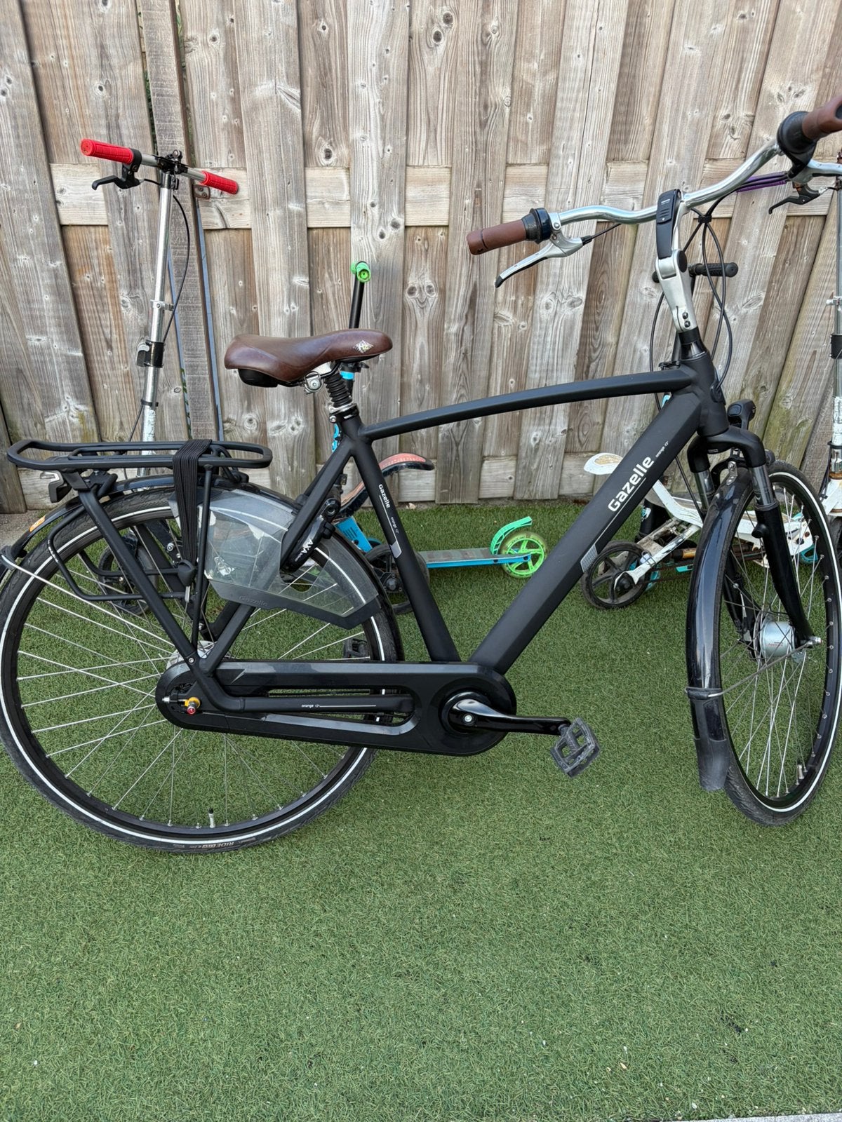 Gazelle orange c7 plus frame maat 57 mat zwart, Ophalen, Versnellingen, Zo goed als nieuw, 57 tot 61 cm