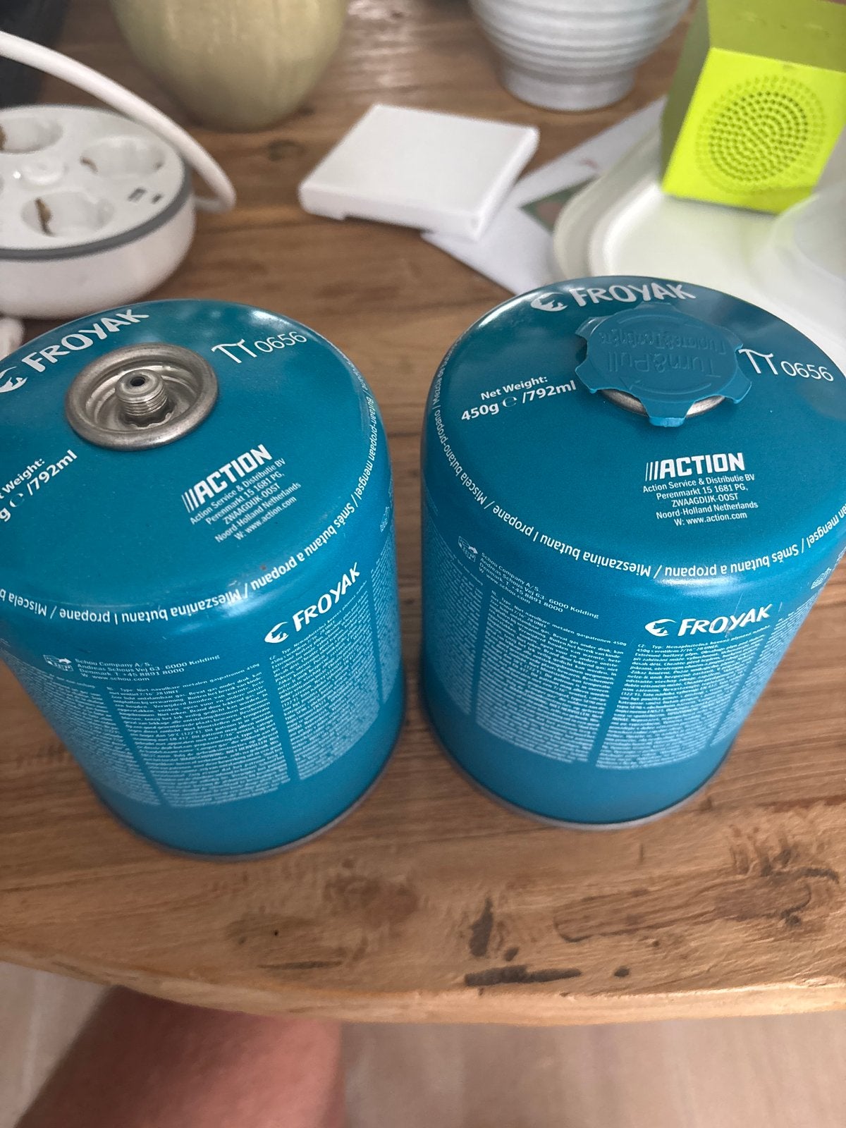 Froyak Gasbusjes 450g - Ideaal voor kamperen, Ophalen of Verzenden, Nieuw
