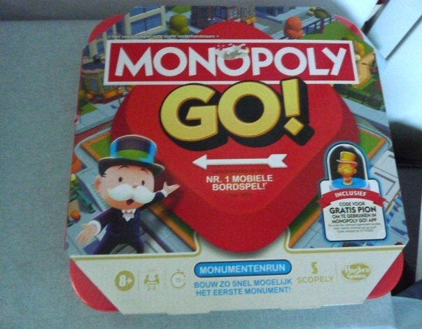 Monopoly GO! - Bordspel – Gezelschapsspel Nieuw, Een of twee spelers, Ophalen of Verzenden, Nieuw, Monopoly