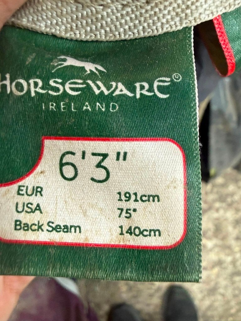Amigo Horseware 200 grams, maat 6,3, Gebruikt, Cob (M), Rood, 200 g