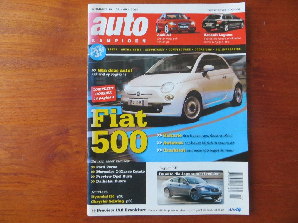 Autokampioen nr. 19 2007 dossier Fiat 500; Kever, Mini, Ophalen of Verzenden, Nieuw, Renault