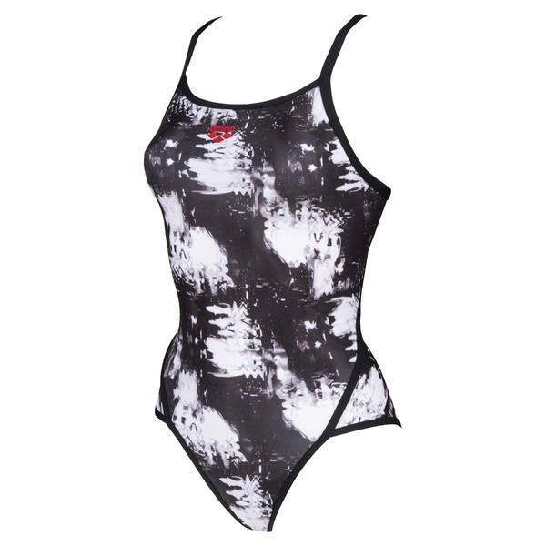 Nieuwe Arena W Camo Clouds Superfly Back One Piece Badpak, C.da Cisterna, 84/85 62029 Tolentino (MC) Italië, Zwart, Arena, Nieuw