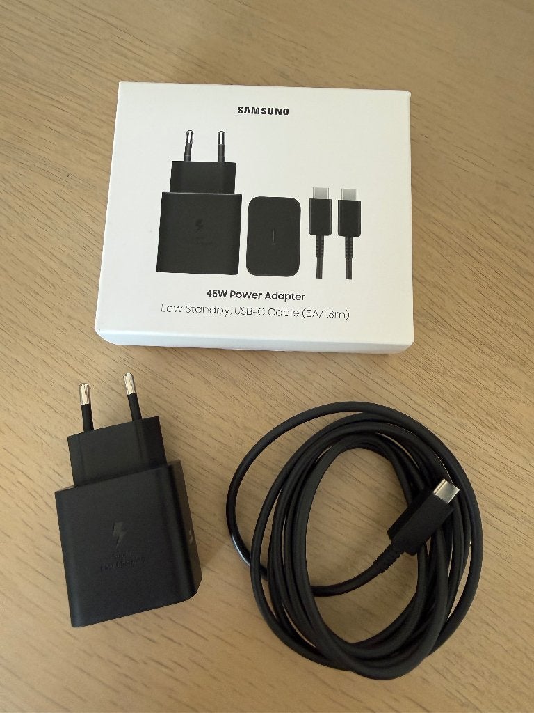 Samsung Super Fast Charging Oplader 45W + Usb C, Ophalen of Verzenden, Zo goed als nieuw