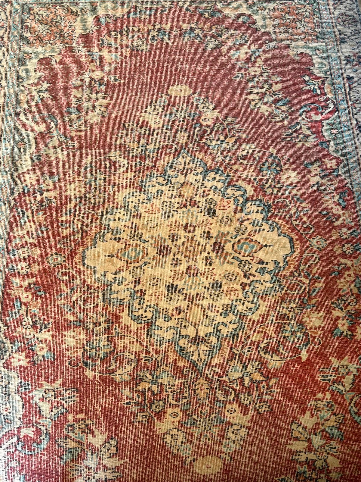 Vintage stijl laagpolig vloerkleed - 280x190cm, Huis en Inrichting, Ophalen, 150 tot 200 cm, 200 cm of meer, Zo goed als nieuw