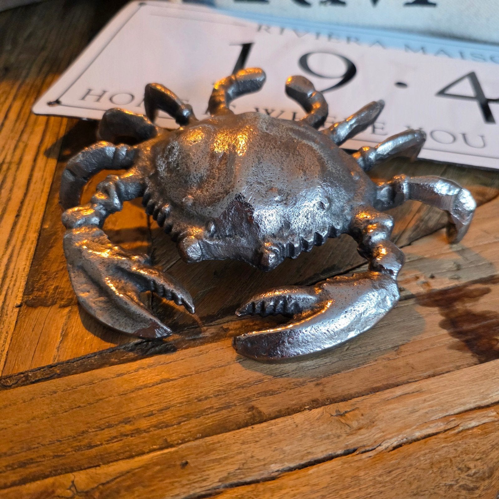 Riviera Maison Metalen Krab - Sea Treasure Decoratie, Ophalen, Nieuw, Landelijk, Metaal