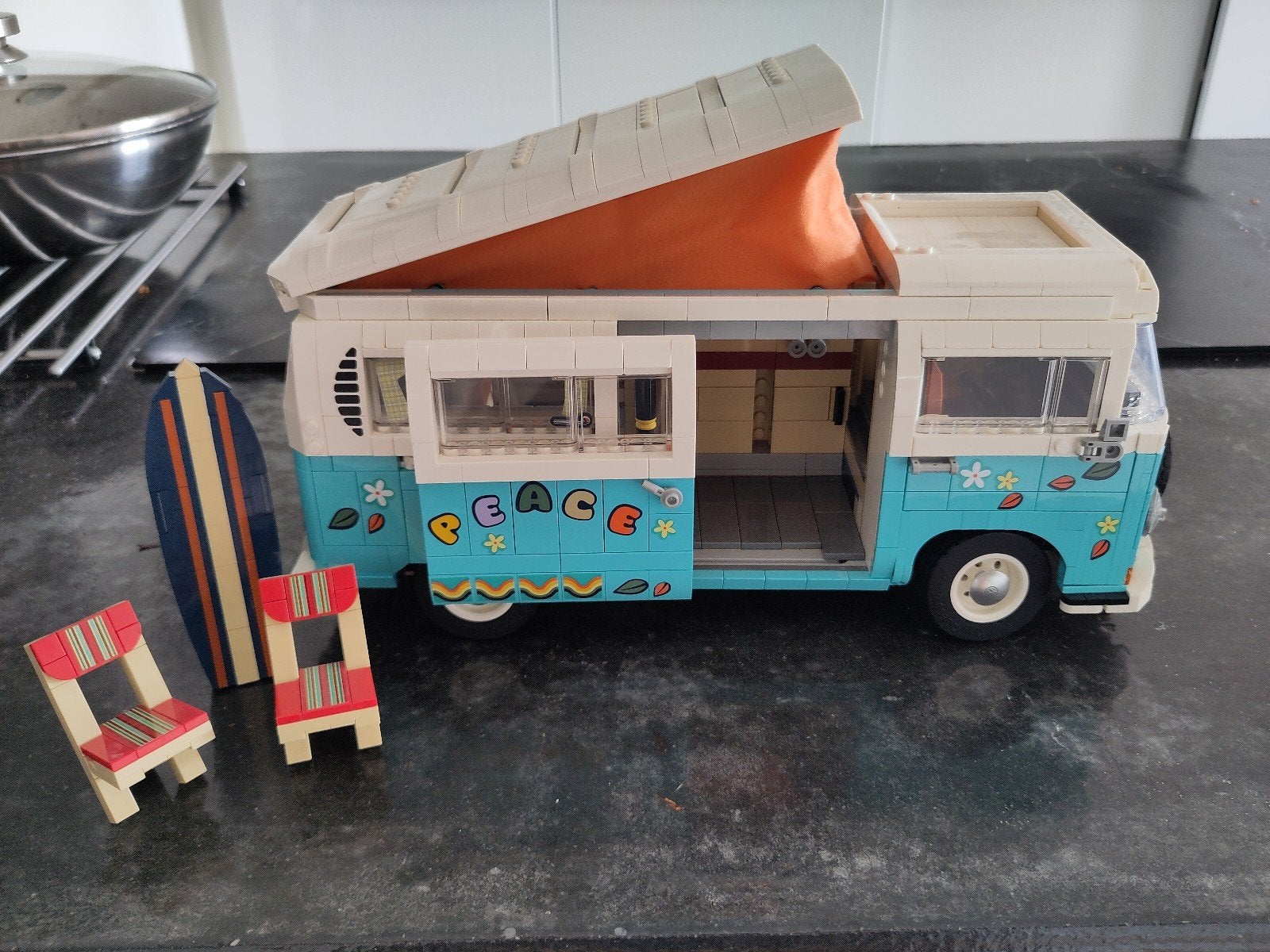 Lego Volkswagen T2 Camper Van (10279), Ophalen of Verzenden, Zo goed als nieuw, Overige merken