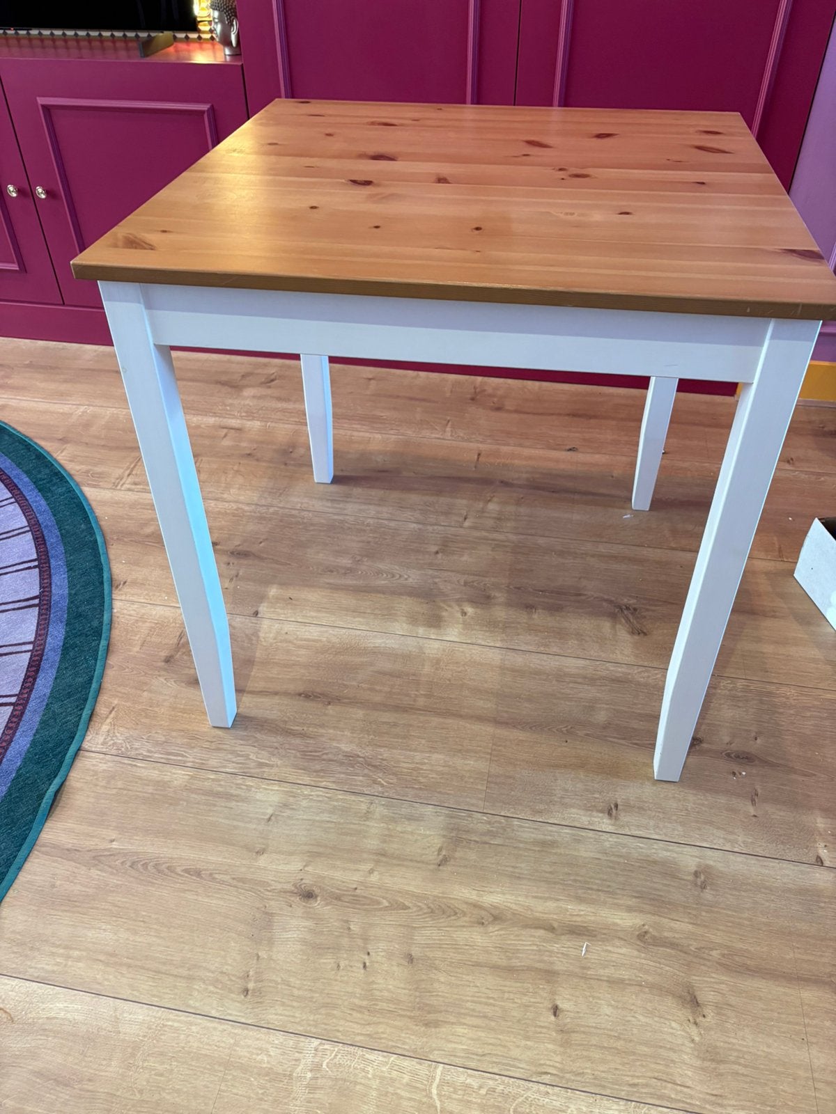 Ikea Lerhamn tafel vierkant 74x74 cm, Huis en Inrichting, Tafels | Eettafels, Ophalen, Vierkant, Tot twee personen, 50 tot 100 cm