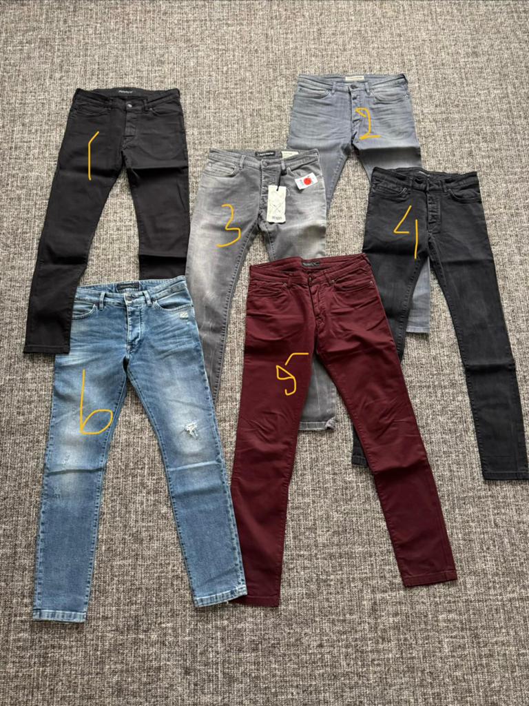 5x Drykorn herenspijkerbroeken., Ophalen of Verzenden, Zo goed als nieuw, Blauw, W32 (confectie 46) of kleiner