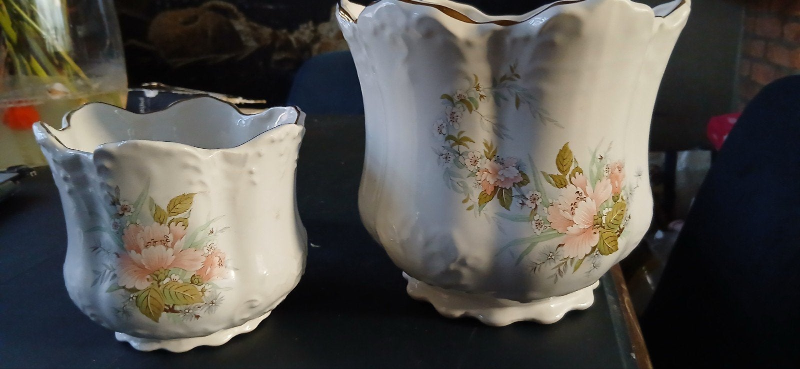 2 prachtige keramische bloempotten van Royal England, Ophalen of Verzenden