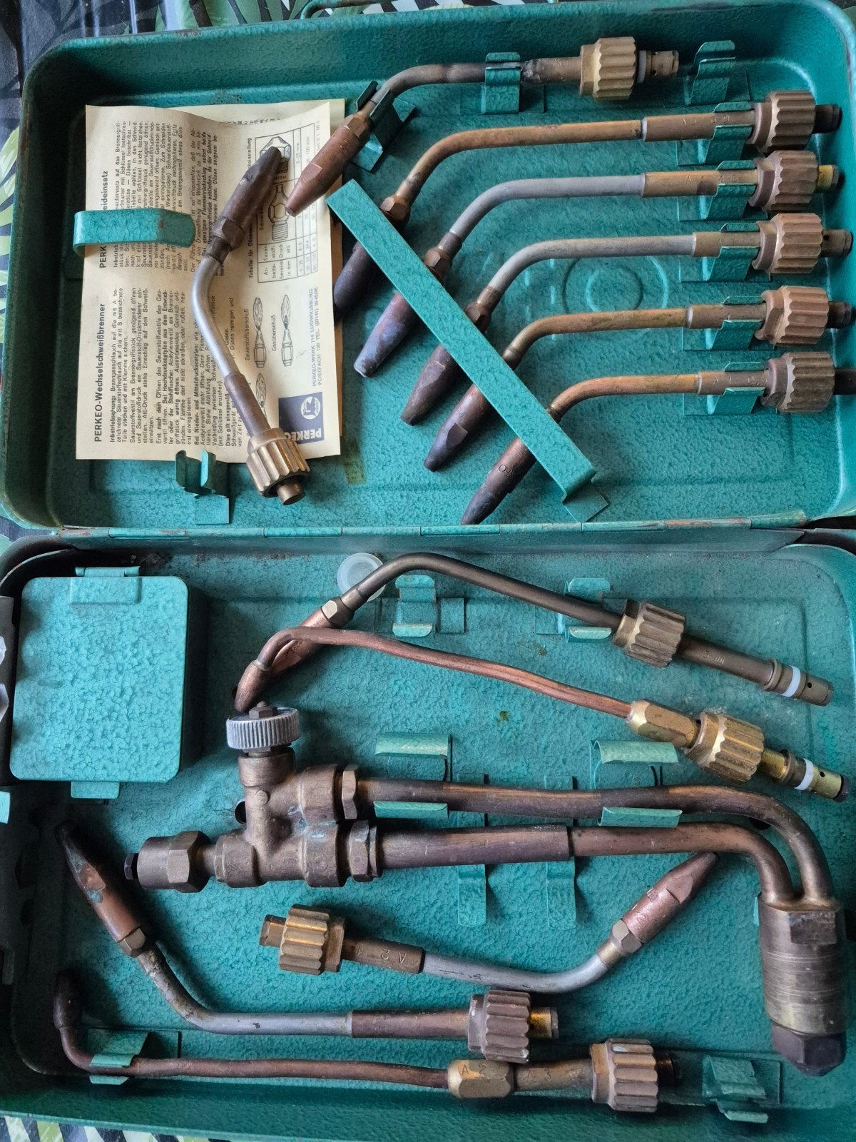 Vintage PERKEO Las- en Snijbrander Set in Koffer, Ophalen of Verzenden