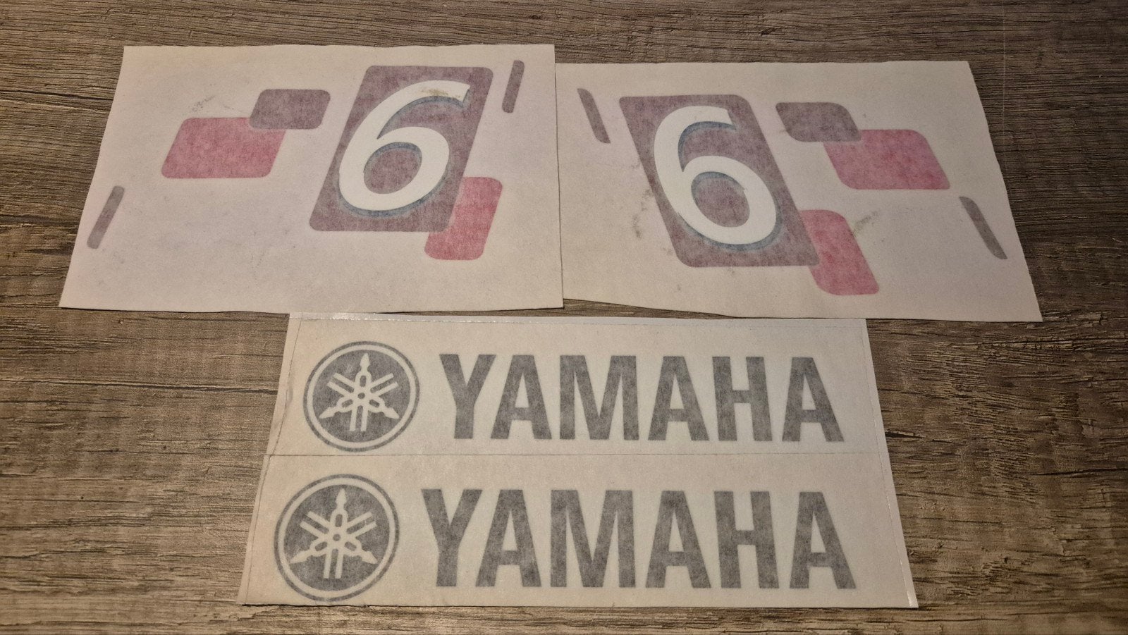 Yamaha 6pk 4 takt buitenboordmotor stickerset., Ophalen of Verzenden, Motor en Techniek, Motorboot