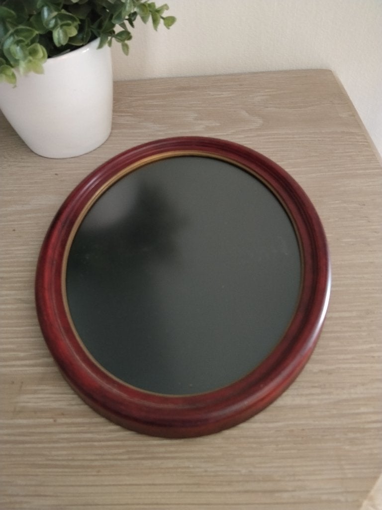 vintage ovalen fotolijst, Ophalen of Verzenden, Fotolijst, Met glas, Glas