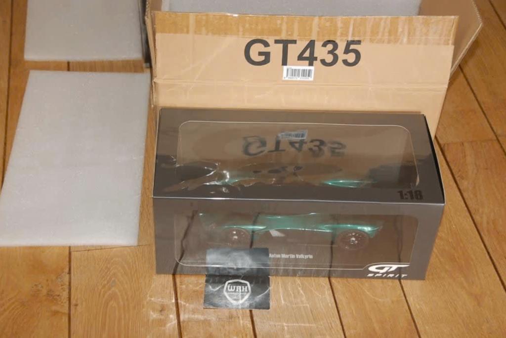 1:18 ASTON MARTIN VALKYRIE green GT spirit GT435 WRH, Verzenden, Zo goed als nieuw, Auto, Overige merken