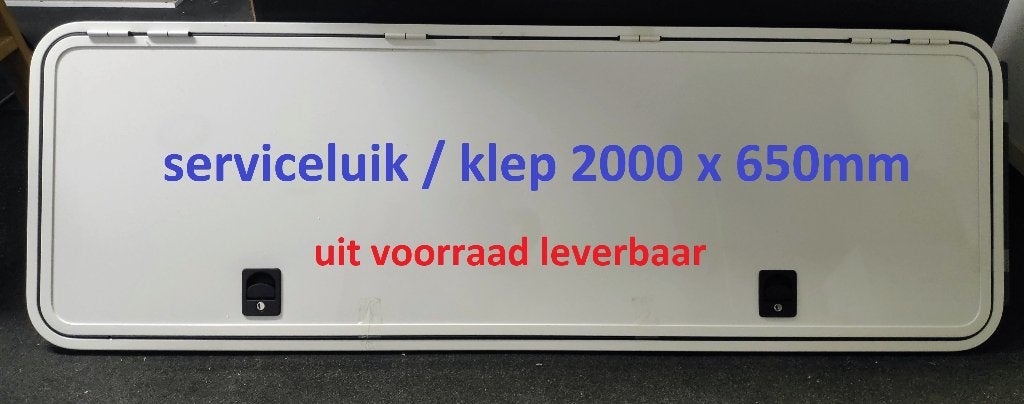 Serviceluik / klep 2000x650mm met paneel - voorraad + sloten, Caravans en Kamperen, Camper-accessoires, Ophalen, Nieuw