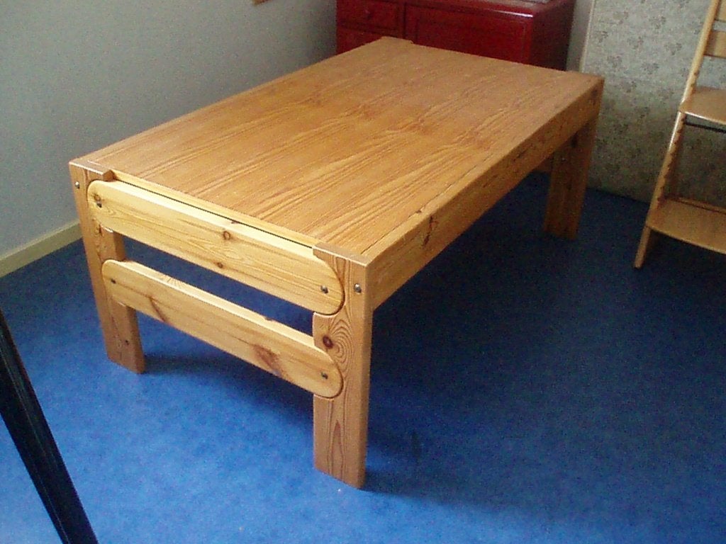Grenen salontafel, Huis en Inrichting, Tafels | Salontafels, Ophalen, 50 – 75, Gebruikt, 100 tot 150 cm