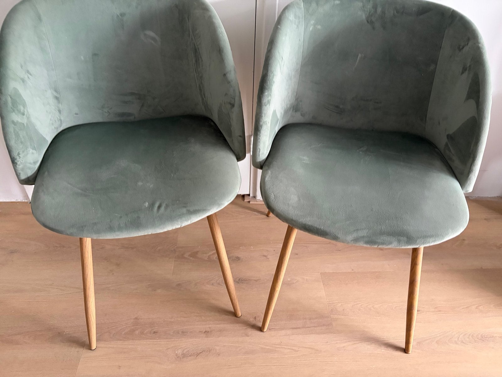 Søstrene Grene stoeltjes - Groen fluweel (set van 2), Ophalen, Twee, Overige kleuren, Zo goed als nieuw
