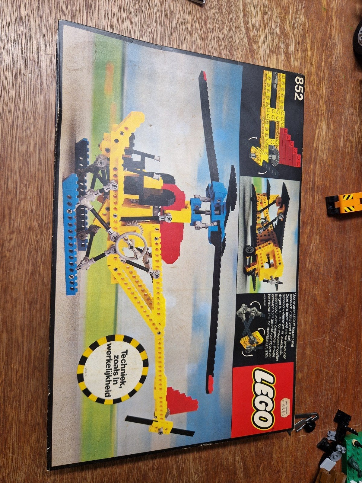 Complete vintage LEGO Technic Set 852 Helikopter uit 1977, Inclusief instructies, Gebruikt, Lego, Ophalen of Verzenden
