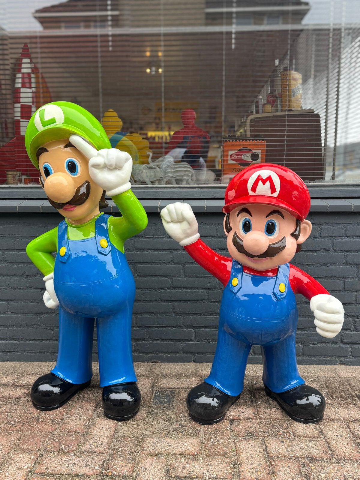 Mario en Luigi Beelden - Levensgroot, Ophalen, Gebruikt, ., .