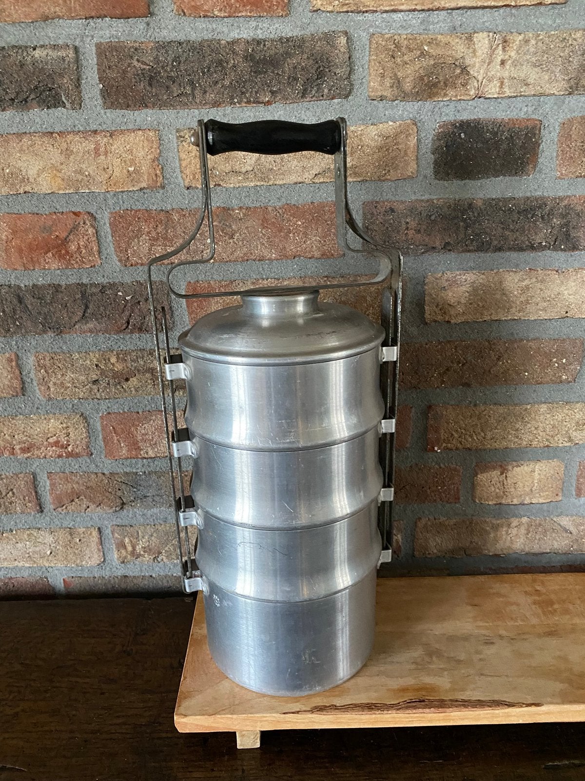 Vintage aluminium lunchbox/etensdrager (Henkelmann) ), Ophalen of Verzenden