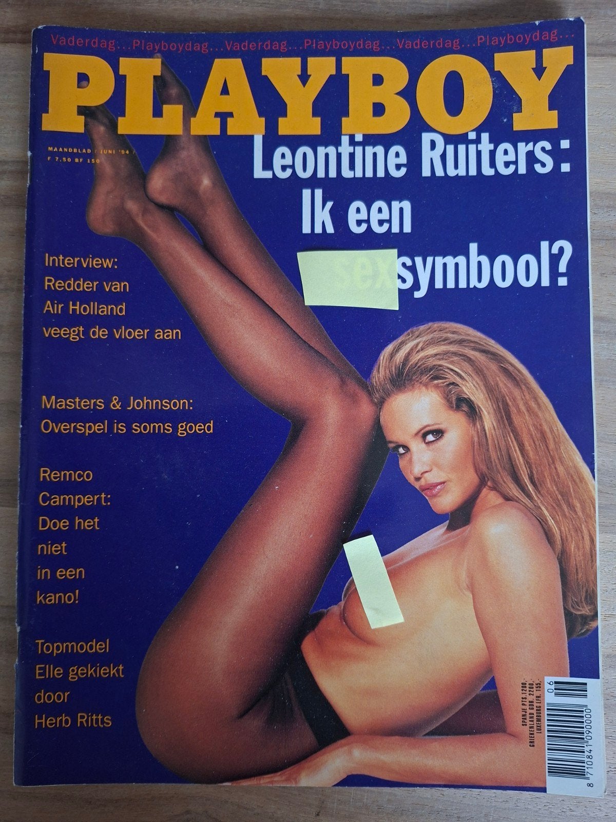 Playboy Magazine Juni 1994 - Leontine Ruiters Cover, Boeken, Ophalen of Verzenden, Gelezen, Overige typen