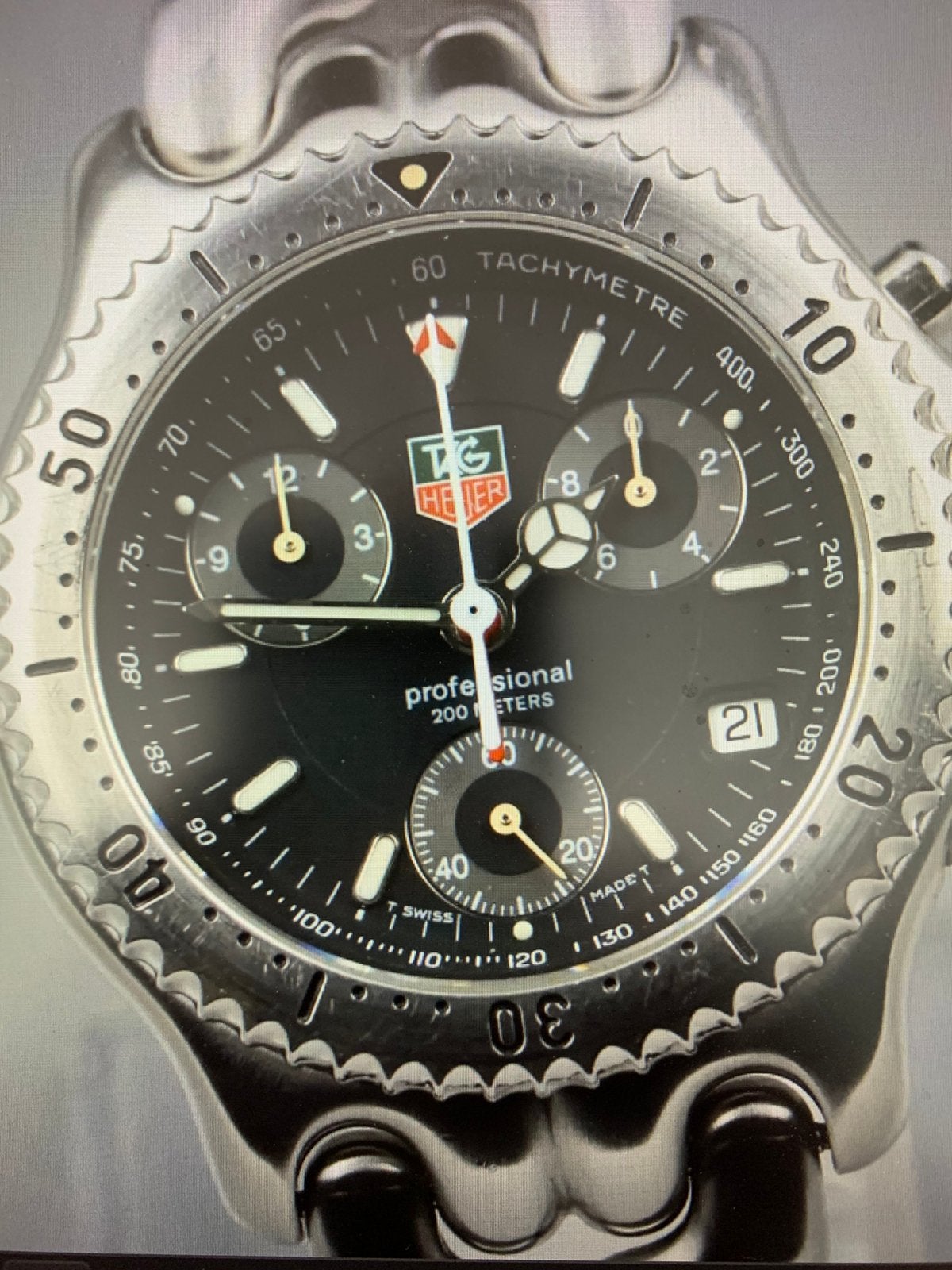 HORLOGE TAG HEUER, Sieraden, Tassen en Uiterlijk, Ophalen of Verzenden, Zo goed als nieuw, Staal, TAG Heuer