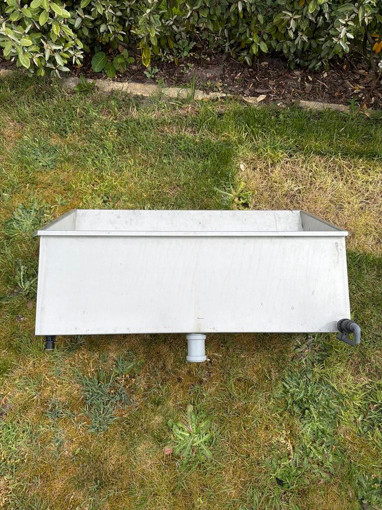 Grote RVS waterbak - 100x45x55 cm, Ophalen, Zo goed als nieuw