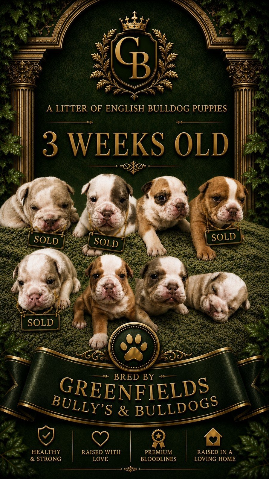 Engelse Bulldog pups met DBKC-applicatie, Dieren en Toebehoren, Honden | Bulldogs, Pinschers en Molossers, België, Fokker | Hobbymatig