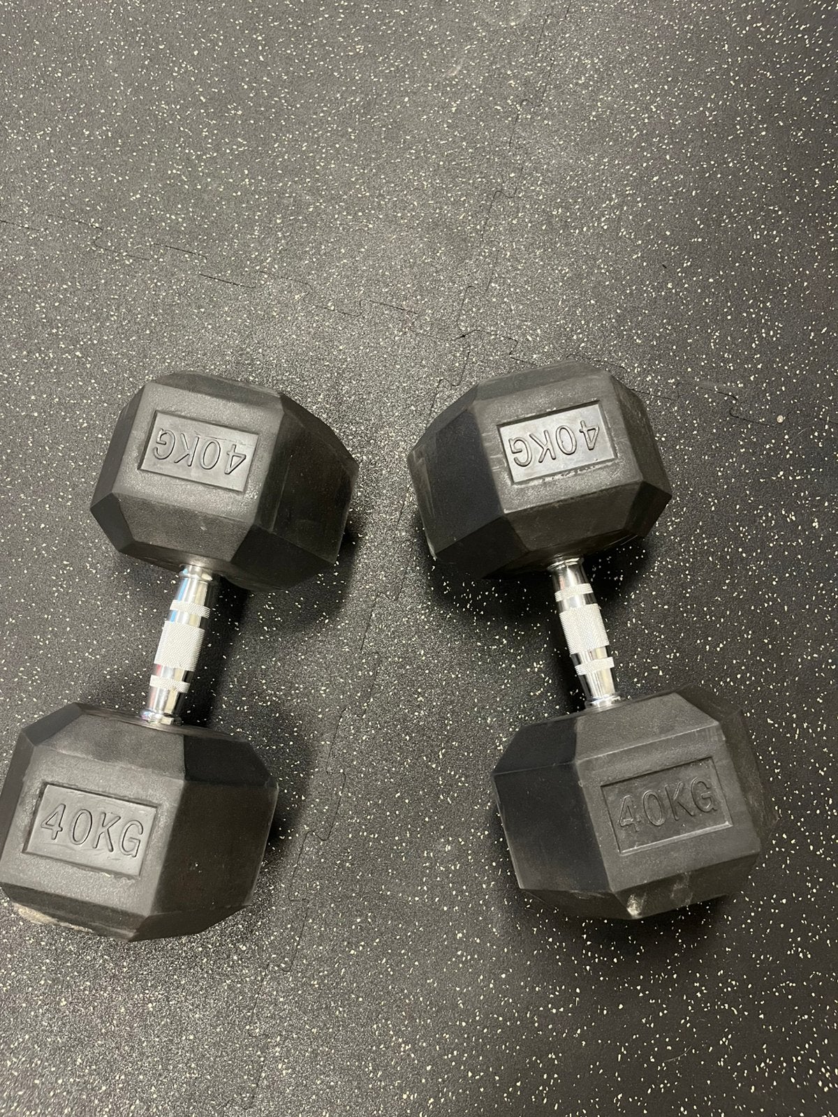 40kg Hastings Hex Dumbbells, Sport en Fitness, Fitnessmaterialen, Ophalen, Zo goed als nieuw, Dumbbell