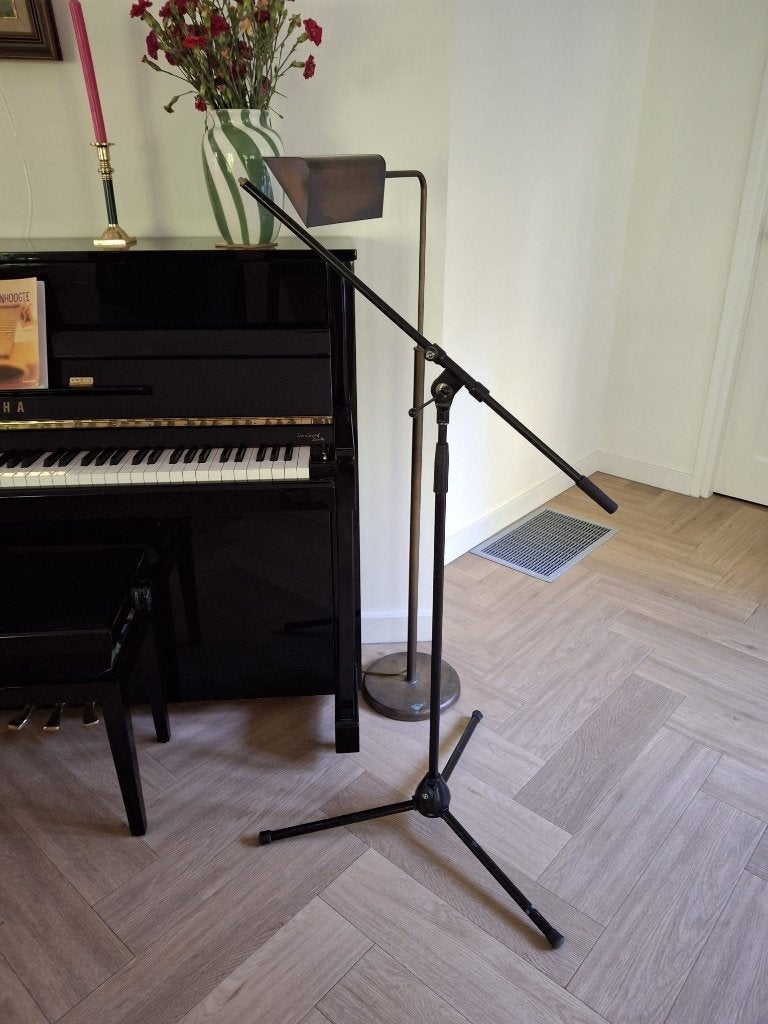 König & Meyer (K&M) microfoonstandaard, Ophalen of Verzenden, Gebruikt, Instrumentstandaard, Microfoon