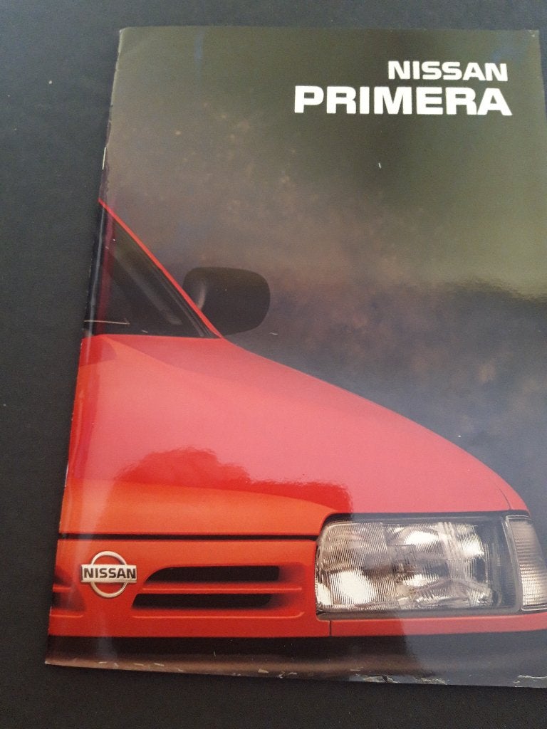 Nissan Primera 1993 glossy brochure Nederlands, Ophalen of Verzenden, Zo goed als nieuw, Nissan