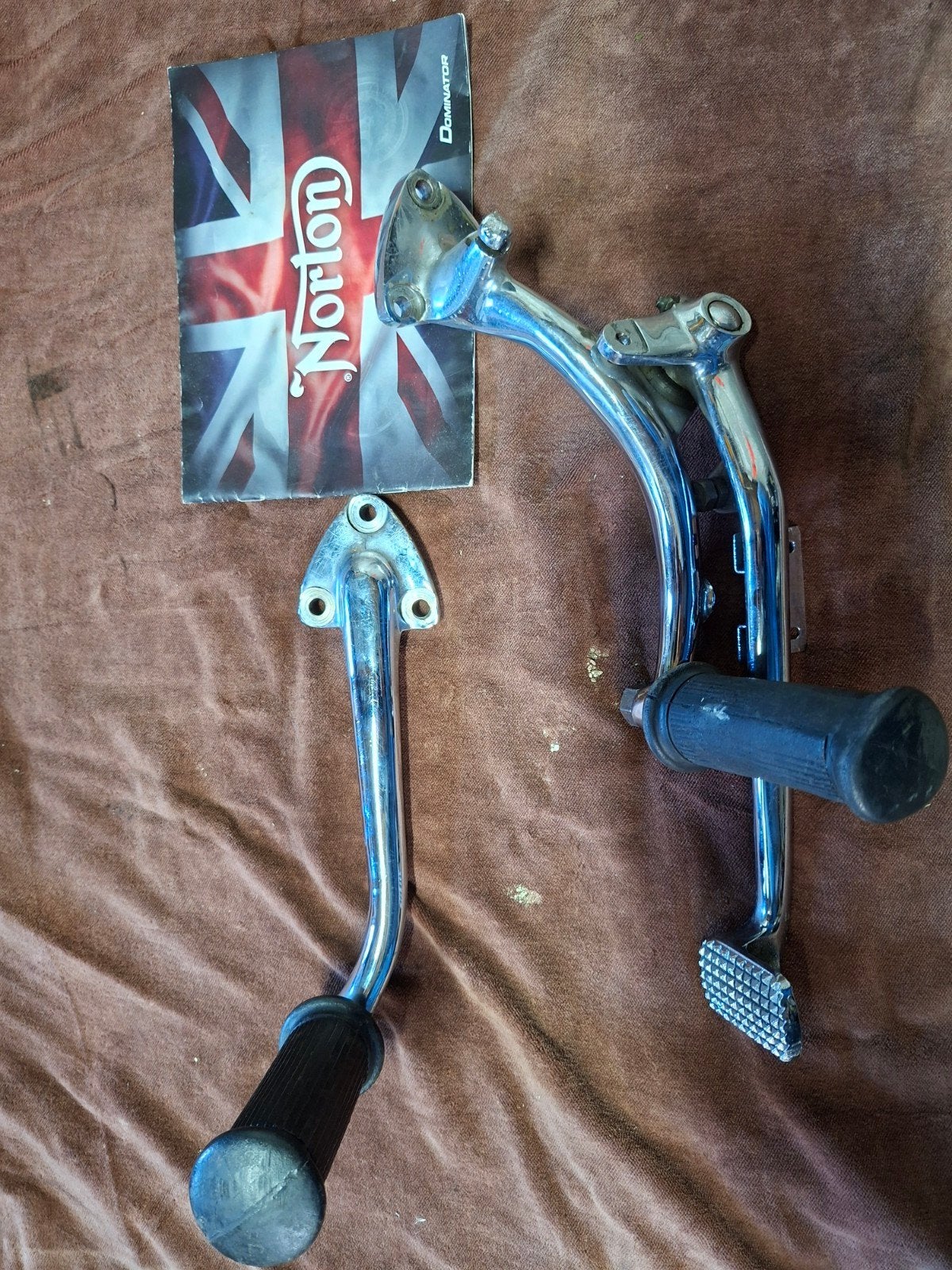 Norton Commando voetsteunen, Motoren, Ophalen of Verzenden, Gebruikt
