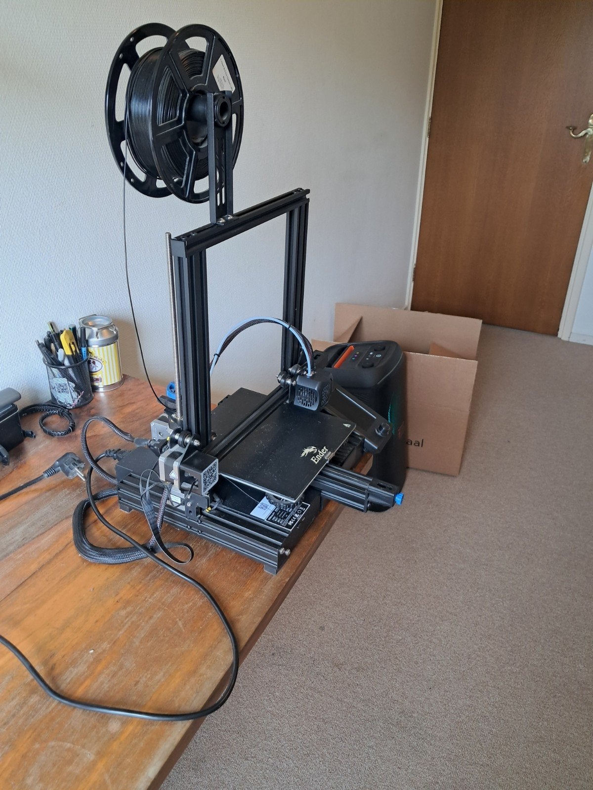 Creality Ender 3 V2 3D-printer, Computers en Software, 3D Printers, Gebruikt, Filament, Ophalen of Verzenden