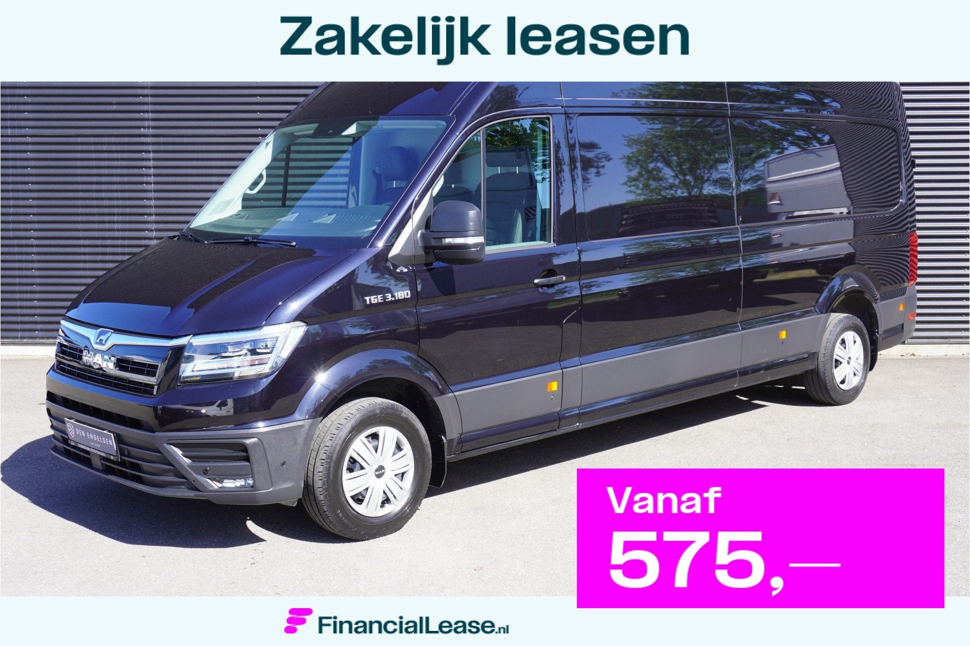 MAN TGE 180pk Automaat L4H3/L3H2 Luifel Apple Carplay Camera, Achterwielaandrijving, Gebruikt, Zwart, Origineel Nederlands