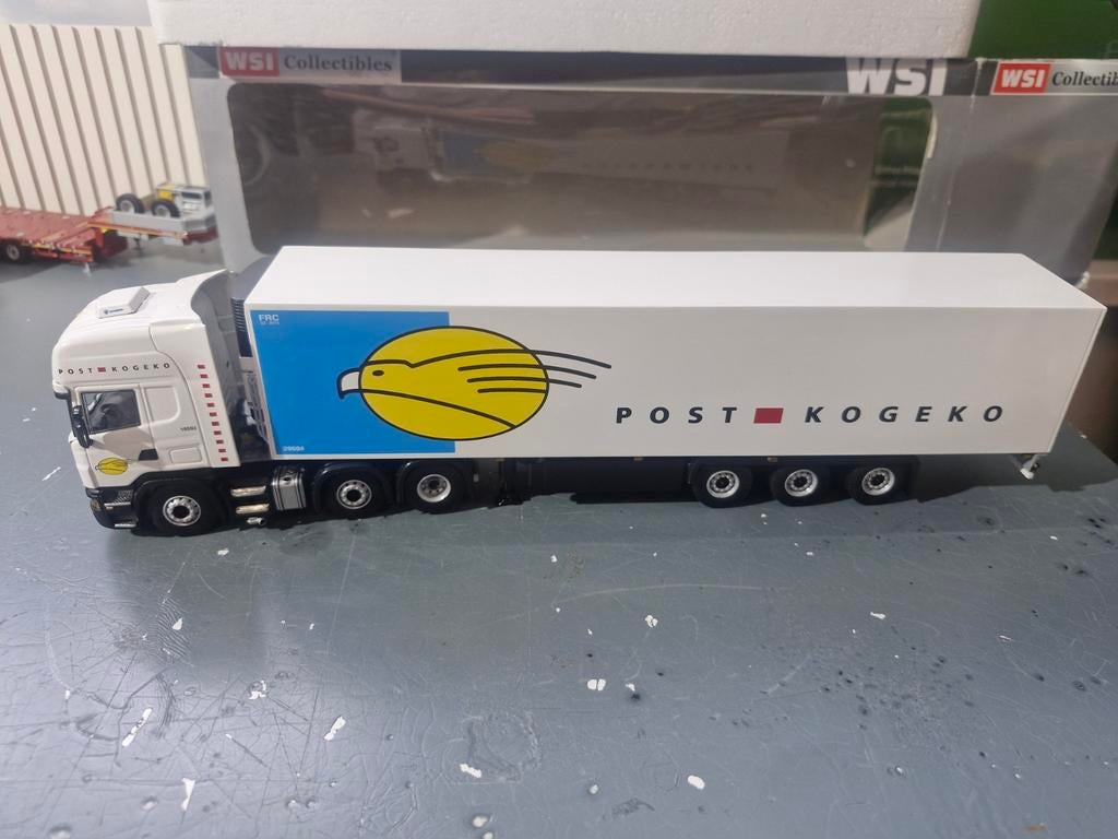 Scania topline met koeltrailer wsi post kogeco, Hobby en Vrije tijd, Ophalen of Verzenden, Nieuw, Bus of Vrachtwagen, Wsi