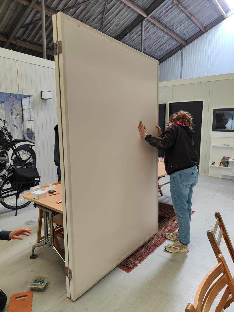 Expositiepanelen, Ophalen, Gebruikt