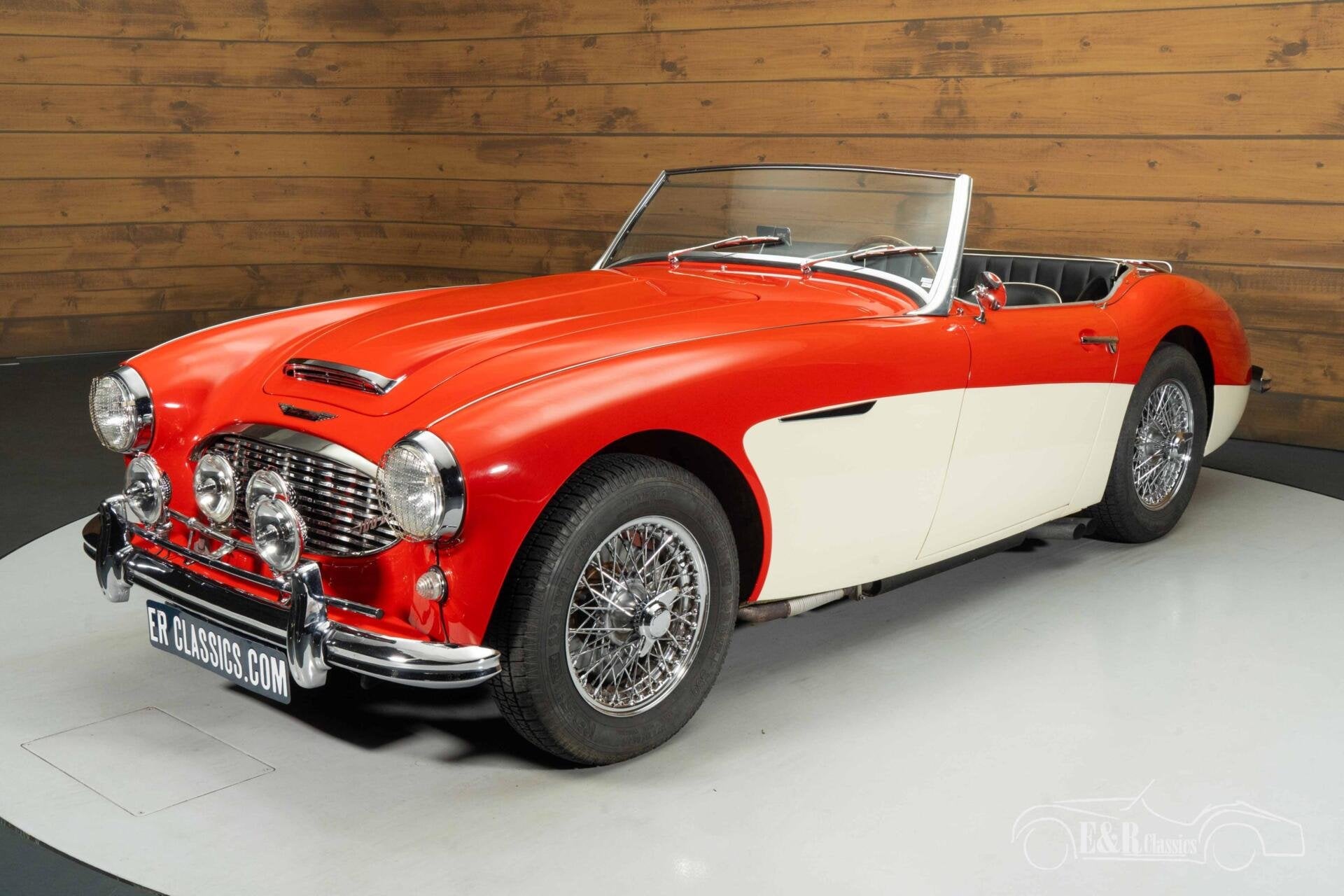 Austin-healey 100/6 Cabriolet | 1958, Auto's, Zwart, Leder, Bedrijf, Handgeschakeld