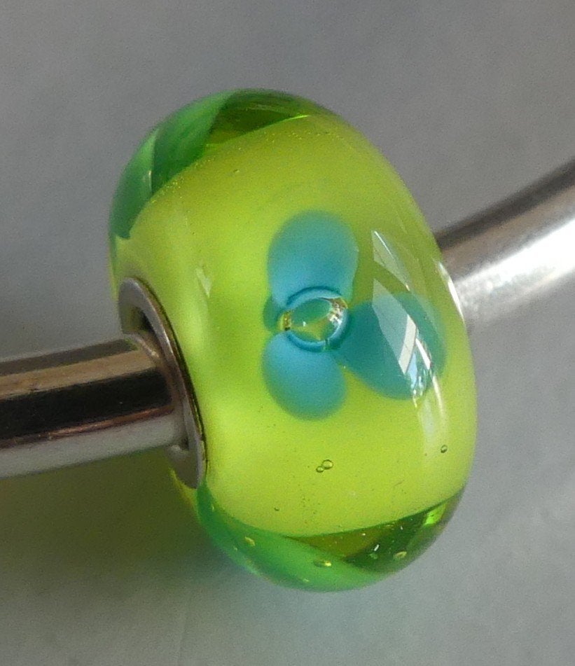 Trollbeads TURKOOIZEN BLOEM, Sieraden, Tassen en Uiterlijk, Gebruikt, -, -, Ophalen of Verzenden