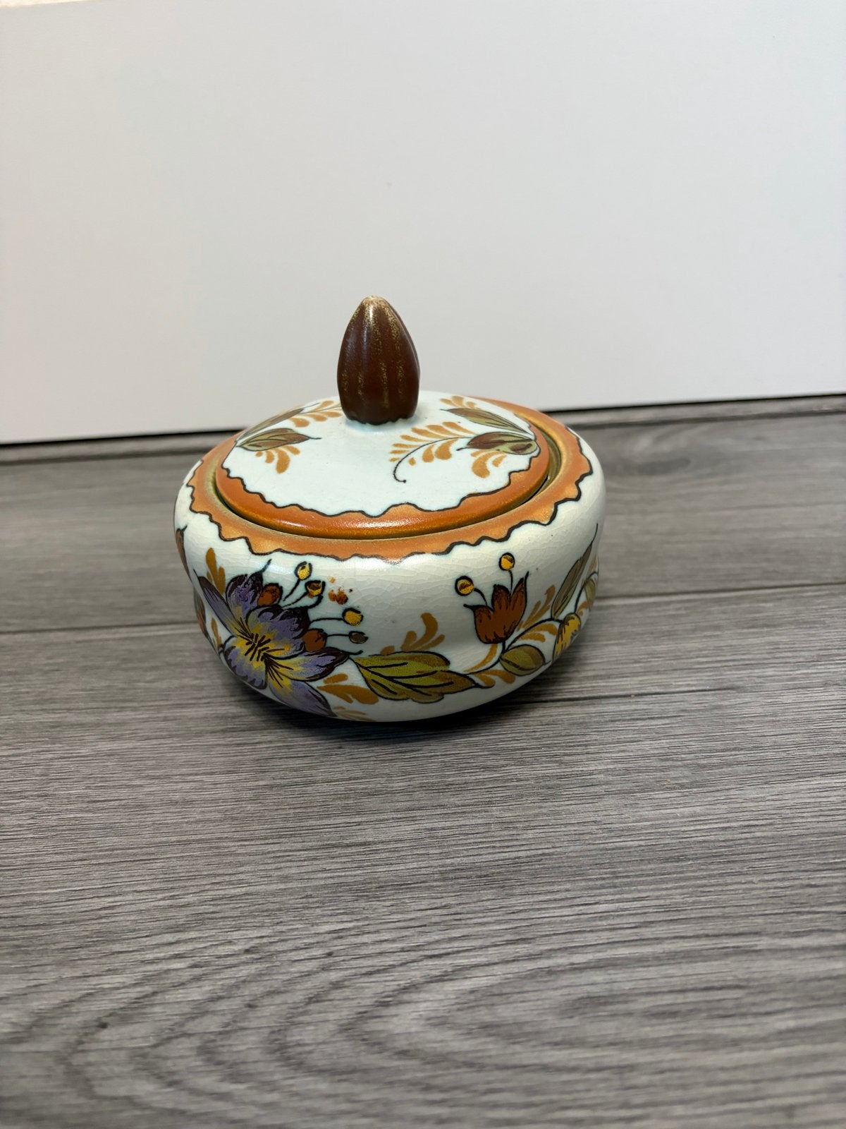Vintage Royal Zuid Holland Gouda Aardewerk Potje, Antiek en Kunst, Ophalen of Verzenden