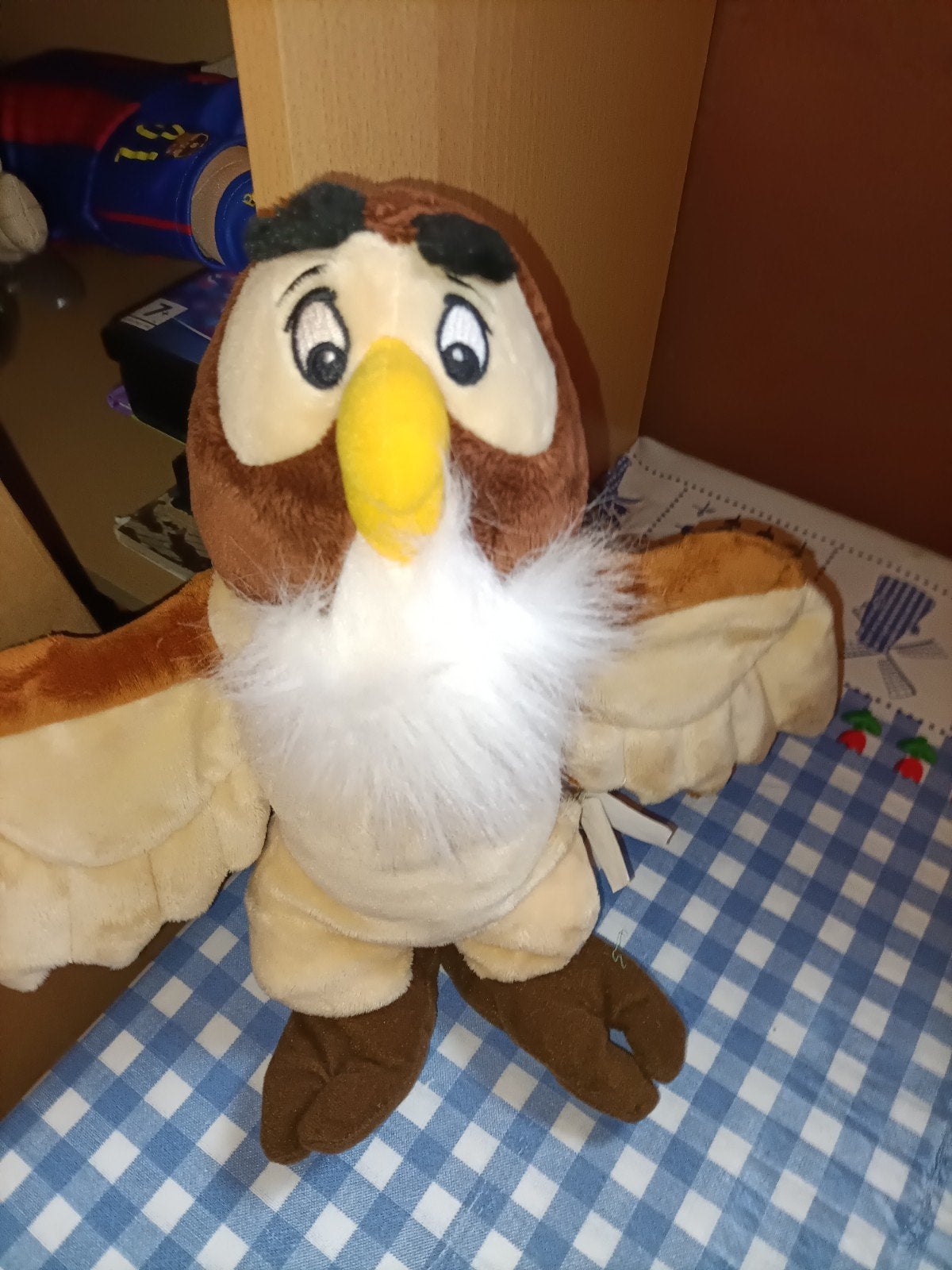 Uil knuffel van Winnie de Poeh Disney Nicotoy 29 cm, Ophalen of Verzenden, Zo goed als nieuw, Overige typen