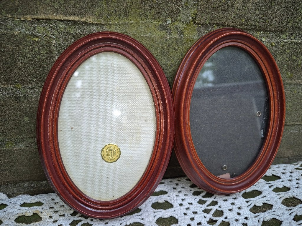 Jyden ovale lijstjes (Gereserveerd), Ophalen of Verzenden, Gebruikt, Hout
