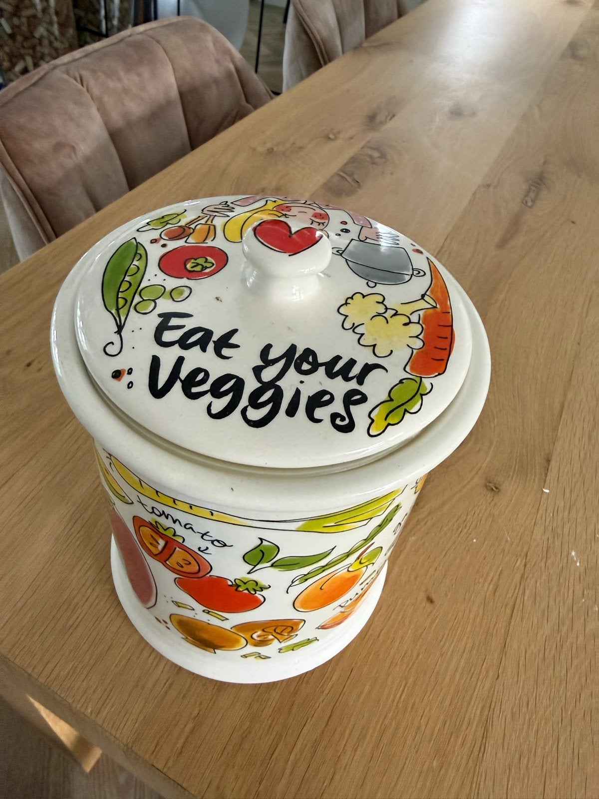 Grote pot van Blond servies - 'Eat your Veggies', Huis en Inrichting, Keuken | Servies, Ophalen, Overige typen, Zo goed als nieuw
