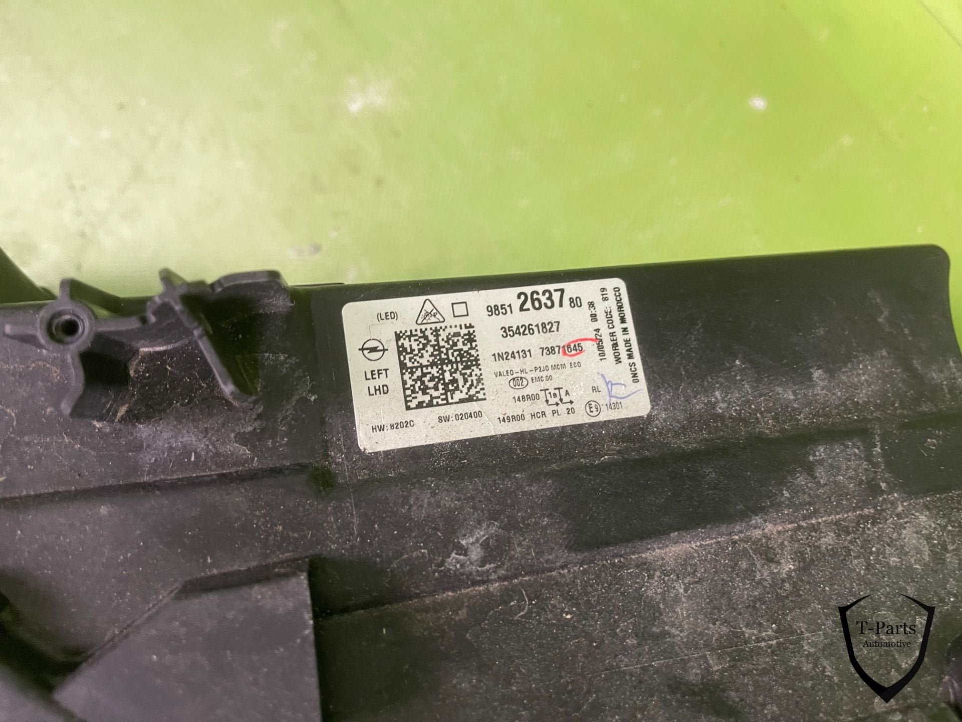 Opel corsa f links 9851263780 koplamp lamp, Info@fabrikant.eu, Opel, Ophalen of Verzenden, Fabrikantstraat 1
1000 AA  Amsterdam