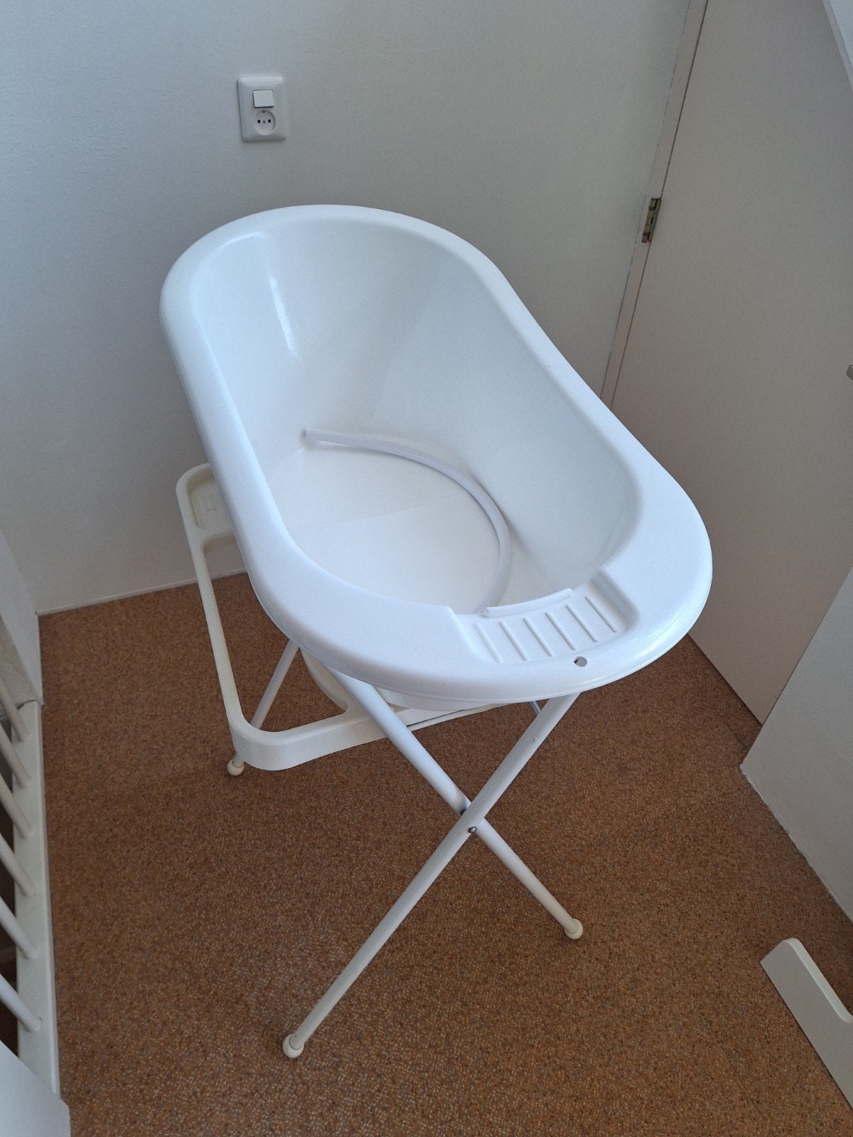 Babybadje met standaard (exclusief stop), Overige merken, Gebruikt, Ophalen of Verzenden, Badje