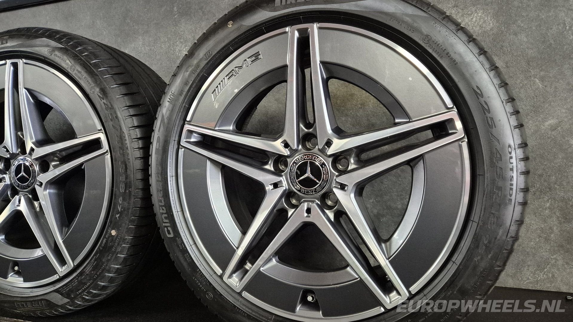 18 inch Mercedes velgen C klasse W206 AMG zomerbanden S206, Auto-onderdelen, Banden en Velgen, 18 inch, Gebruikt, -, -